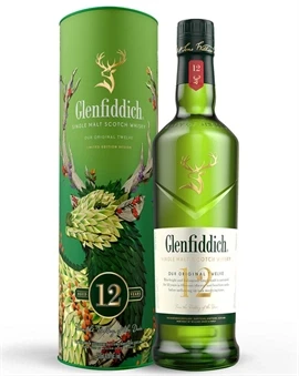 Flaske Glenfiddich 12 år Limited Design etiket